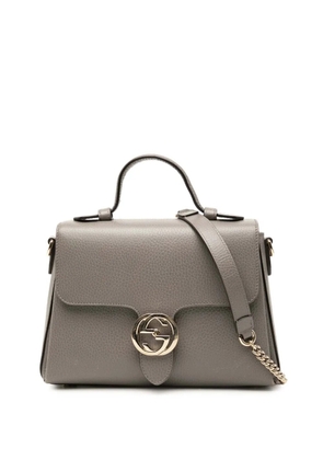 Gucci Pre-Owned 2000-2015 Small Dollar Calf Interlocking G satchel - Grey