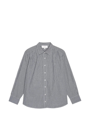 The Great. checked-pattern long-sleeved shirt - Black