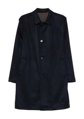 Kired button-fastening coat - Blue