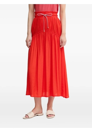 La Petite Française Josette drawstring gathered maxi skirt
