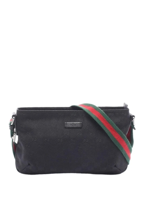 Gucci Pre-Owned 2000-2015 GG Canvas Web crossbody bag - Black