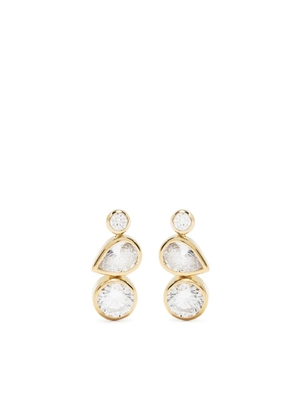 Completedworks Z08 crystal drop earrings - Gold