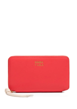 Bimba y Lola zip leather wallet - Red