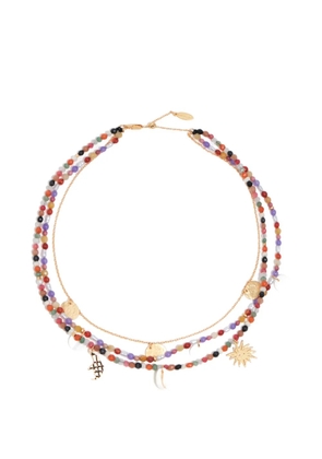 Bimba y Lola beaded charm necklace - Gold