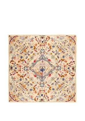 Bimba y Lola Tropical Birds patterned scarf - Neutrals