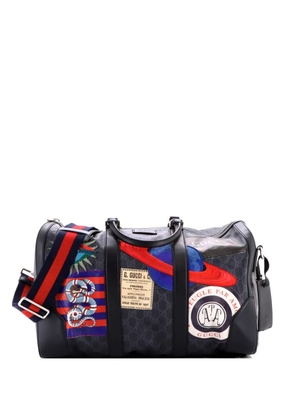 Gucci Pre-Owned Night Courrier Carry On Convertible Duffle GG Coated Canvas with Applique Small travel bag - Black