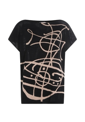 Vivienne Westwood graphic print top - Black