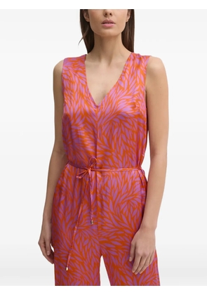 La Petite Française Colette V-neck floral-print jumpsuit - Pink