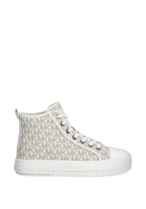 Michael Michael Kors Evy monogram high-top sneakers - Neutrals