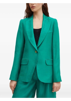 La Petite Française Voyante button flap-pocket blazer - Green