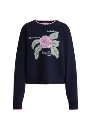 Alberta Ferretti floral knitwear - Blue