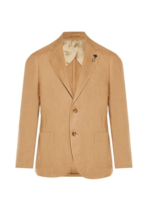 Lardini buttoned herringbone suit - Neutrals