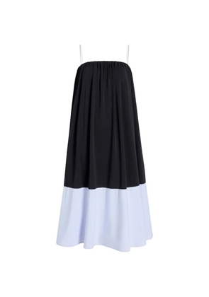 Proenza Schouler White Label Saria contrast crepe dress - Black