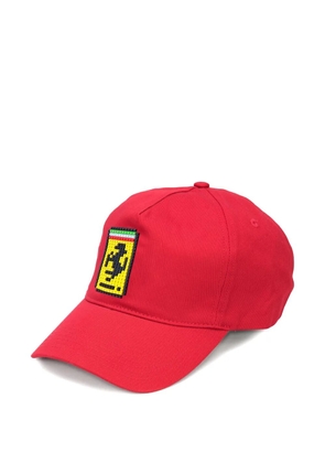 Mostly Heard Rarely Seen 8-Bit Stallion logo-patch cap - Red
