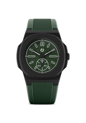 NUNCIER Sequent carbon tech sand textured 45mm Watch - Green