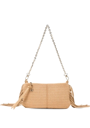 Maje Miss M chain clutch bag - Neutrals