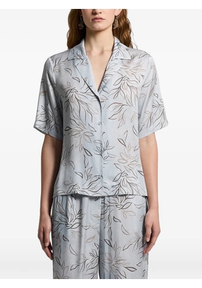 Peserico floral-print shirt - Blue