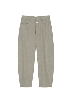 Closed logo-patch barrel-leg jeans - Grey