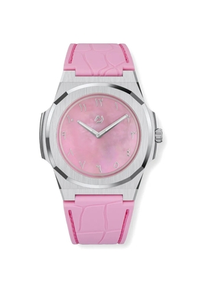 NUNCIER Steel Pink MOP 38mm watch