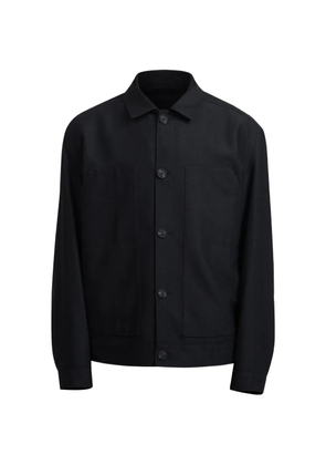 HUGO Ulian button overshirt - Black