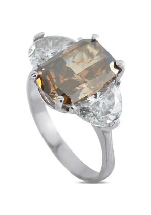 LB Exclusive cognac diamond ring - Silver