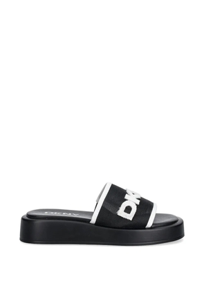 DKNY logo flatform slide - Black