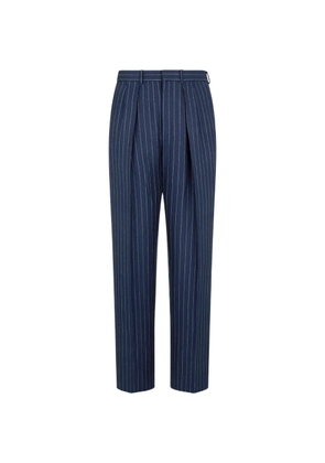 TOM FORD striped pleated trousers - Blue