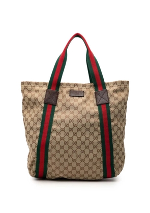 Gucci Pre-Owned 2000-2015 GG Canvas Web tote bag - Brown