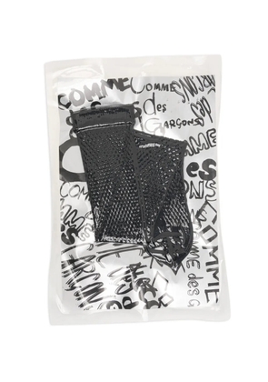 Comme Des Garçons textured logo socks - Black