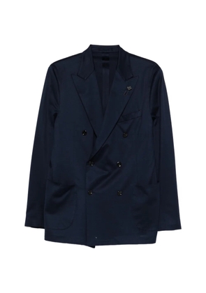 Lardini double-breasted jacket - Blue