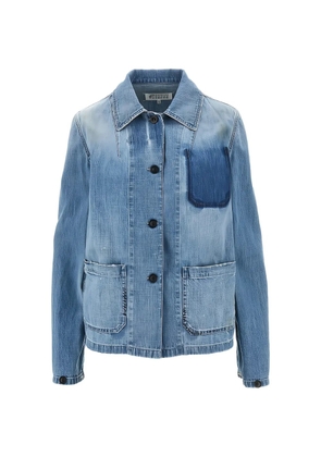 Maison Margiela button-up denim shirt - Blue