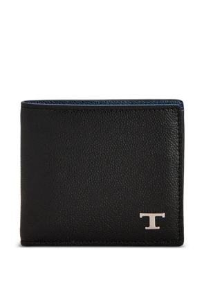 Tod's logo-plaque wallet - Black