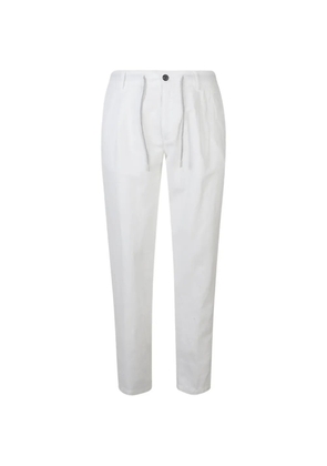 Eleventy drawstring trousers - White