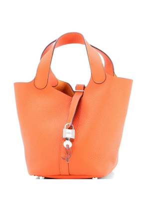 Hermès Pre-Owned Picotin Lock Bag Clemence PM bucket bag - Orange