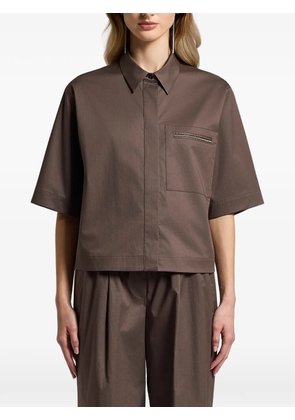 Peserico chest-pocket shirt - Brown