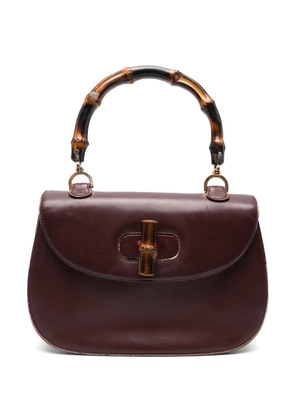 Gucci Pre-Owned bamboo-top handle tote bag - Red