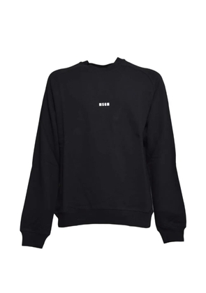 MSGM logo crew-neck sweatshirt - Black