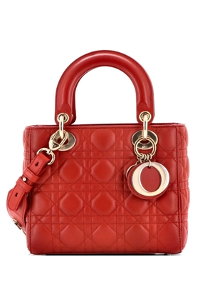 Christian Dior Pre-Owned My ABCDior Lady Dior Bag Cannage Quilt Lambskin crossbody bag - Red