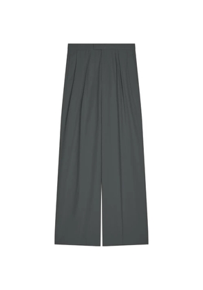 DRIES VAN NOTEN pleated cotton trousers - Grey