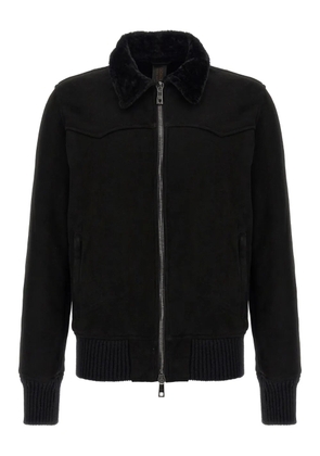 Giorgio Brato lambskin bomber jacket - Black