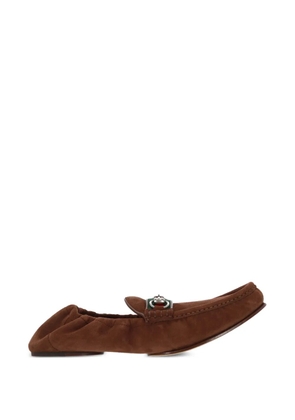 Gucci suede loafers - Brown