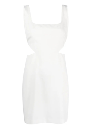 P.A.R.O.S.H. cut-out detail mini dress - White