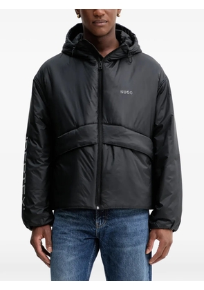 HUGO Bacho hooded quilted jacket - Black