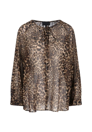 Nili Lotan leopard-print blouse - Neutrals