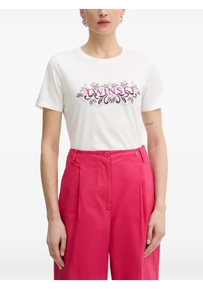 TWINSET floral-motif T-shirt - White