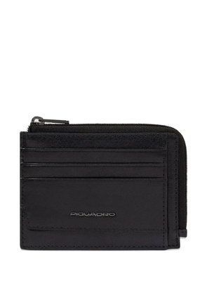 PIQUADRO zipped card holder - Black