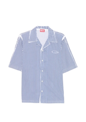 Diesel striped revere collar shirt - Blue
