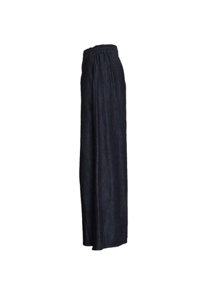 DONDUP elasticated-waist palazzo pants - Blue