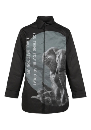 Yohji Yamamoto elephant-print jacket - Black
