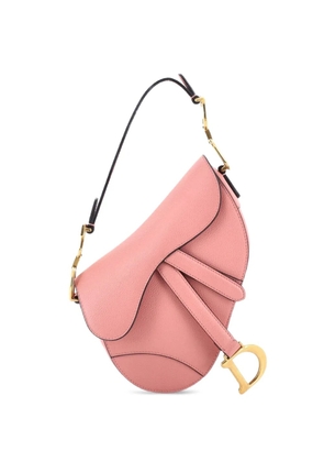 Christian Dior Pre-Owned Saddle Handbag Leather Mini shoulder bag - Pink